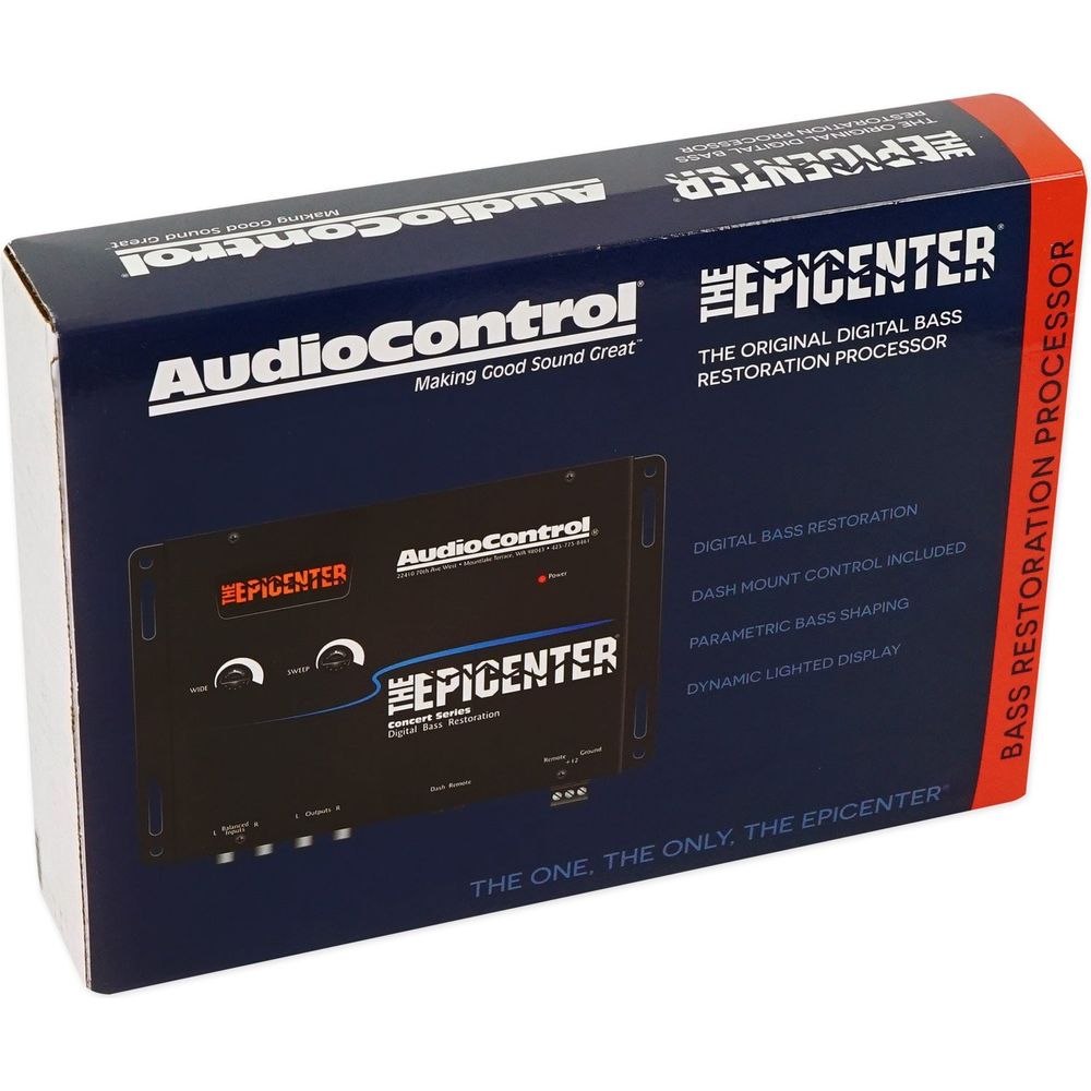 AudioControl The Epicenter Black Digital Car Bass Processor+Remote Aud ...