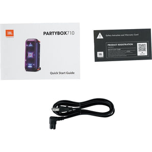 JBL Partybox 710 Portable Bluetooth Party Box Speaker, Deep Bass+LED Lights+Mic