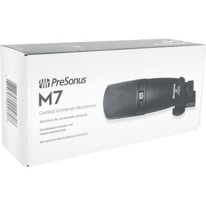 Presonus M7 Cardiod Electret Studio Condenser Microphone Recording Mic + Stand