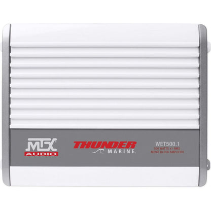 MTX WET500.1 1000w Marine Mono Amplifier Class D+Amp Kit 4 Boat/ATV/UTV/RZR/Cart