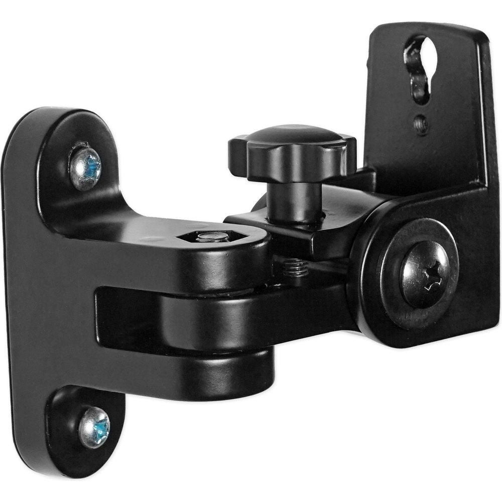 (2) Rockville RHSB4 Metal Wall Mount Swivel Satellite/Bookshelf Speaker ...