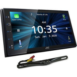 JVC KW-M560BT 6.8" Bluetooth Digital Media Car Play/Android Receiver+Backup Cam