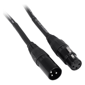 6 Rockville 3' Female to Male REAN XLR Mic Cable (3 Colors x 2 of Each)