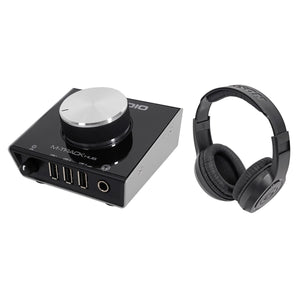 M-Audio M-Track Hub USB Monitoring Audio Interface, 3-Port Hub+Samson Headphones