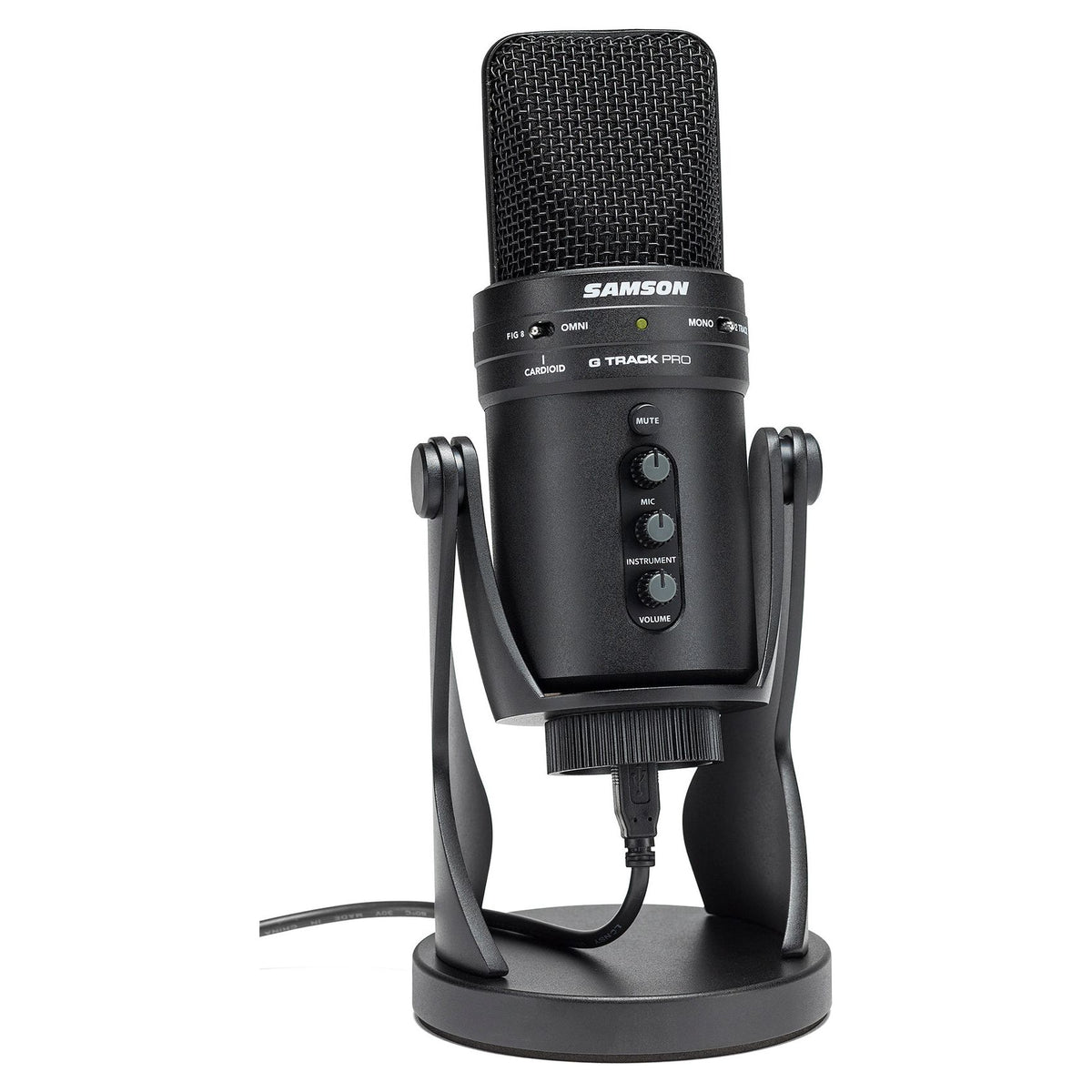 G-Track Pro Studio USB Condenser Microphone with Interface and Vocal Isolation Shield