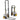 Rock N Roller RMH1 Hand Truck 200lb Capacity DJ PA Equipment Transport Cart