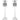 Pair Rockville RS29W 29" Steel Studio Monitor Recording Studio Stands in White