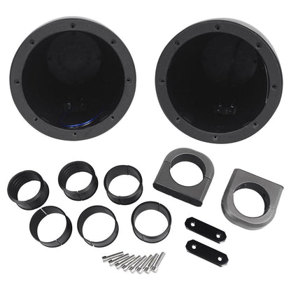 KM654L 6.5" Marine LED Speakers + Wakeboard Tower Enclosures