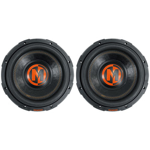 (2) Memphis Audio MJP1022 10" 1500w MOJO Pro Car Audio Subwoofers DVC 2 ohm Subs