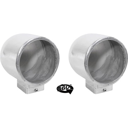 MAC80S 7.7" 360 Degree Swivel Chrome Surface Mount Speaker Pods
