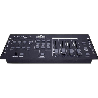 Chauvet Obey 4 Compact DMX-512 LED Wash Light Controller w/3 or 4 Channel Mode