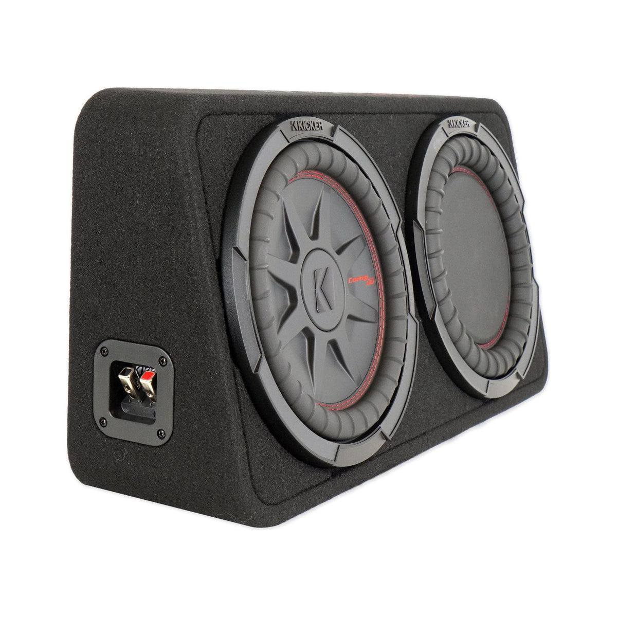 48TCWRT102 10" Slim Subwoofer + Amplifier + Wire Kit Bundle