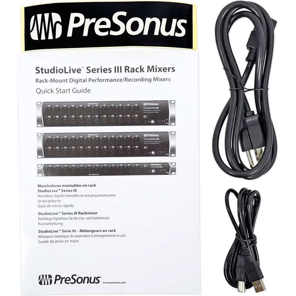 Presonus Studiolive 32R Series III 32-Channel Digital Rack Mount Mixer ...