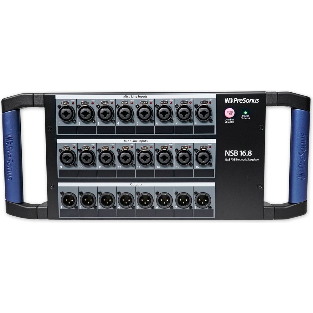 NSB 16.8 AVB Stage Box with 16 XLR Cables