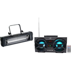 American DJ Mega Flash DMX 800w Compact DMX Strobe Light+Free Bluetooth Speaker!