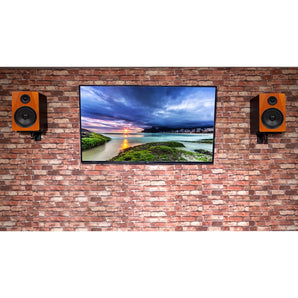 (2) Rockville APM8C 8" 250W Powered USB Studio Monitor Speakers+Wall Brackets