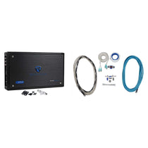 Rockville RXM8BTB 8-Channel 1500 Watt Marine Bluetooth Boat Amplifier+Amp Kit