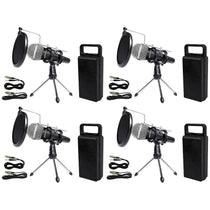 RMC‑XLR 4-Pack + RTMS21 Desktop Stands Bundle