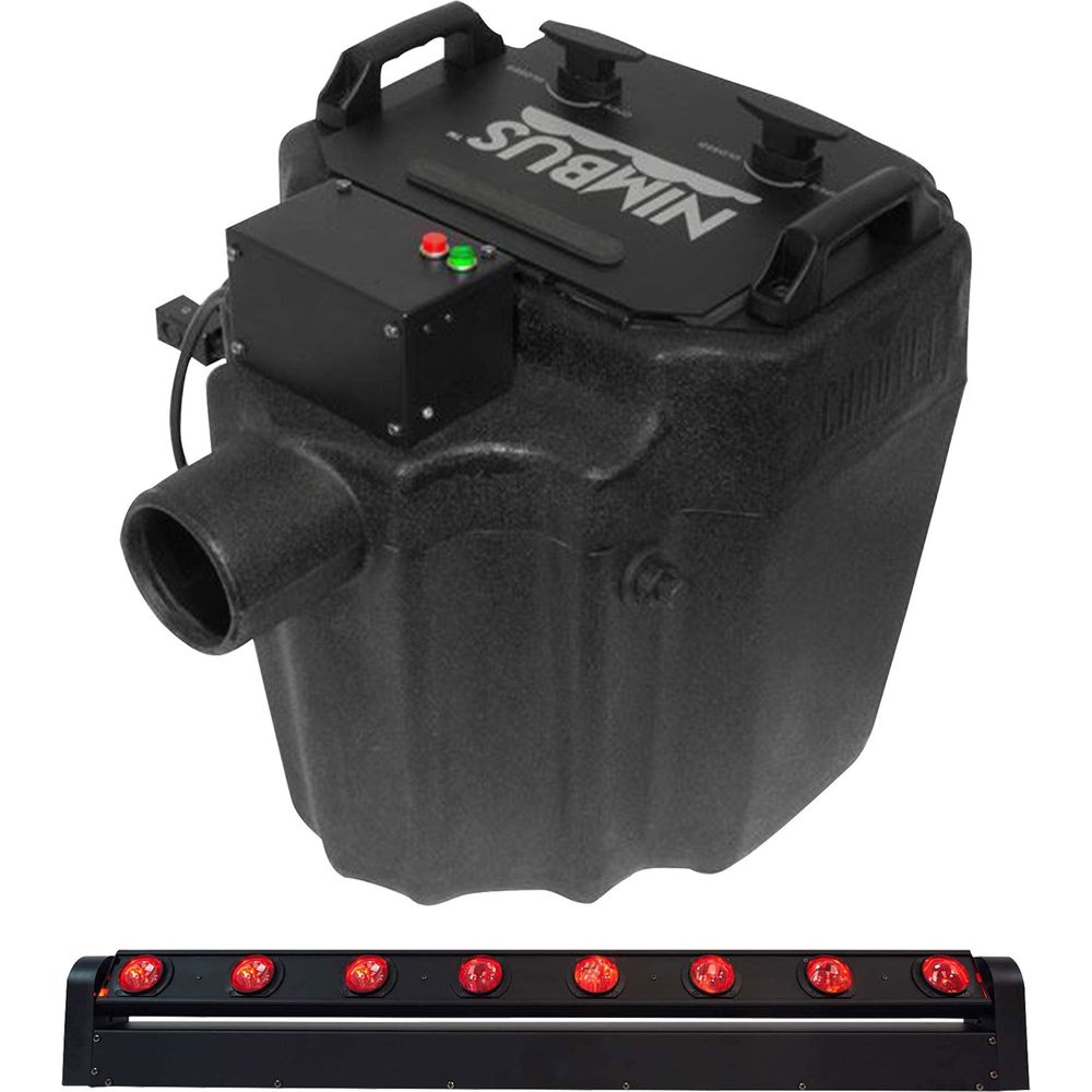 Nimbus Fog Machine + Motorized Moving Head Light Bar