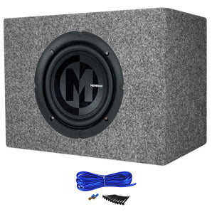 Memphis Audio PRX624 6.5" 300 Watt Car Audio Subwoofer+Sealed Sub Box Enclosure