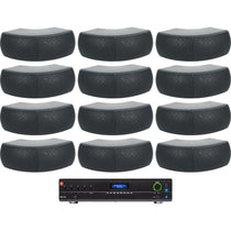 VMA1120 Amplifier + (12) Black WET-D4 Dual 4" Speakers Bundle