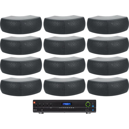VMA1120 Amplifier + (12) Black WET-D4 Dual 4" Speakers Bundle