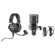 BPHS1 Over-Ear Broadcast Headphones Headset w/boom+Studio Mic