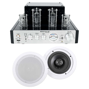 Rockville BluTube Tube Amplifier/Home Theater Receiver+(2) 6.5" Ceiling Speakers