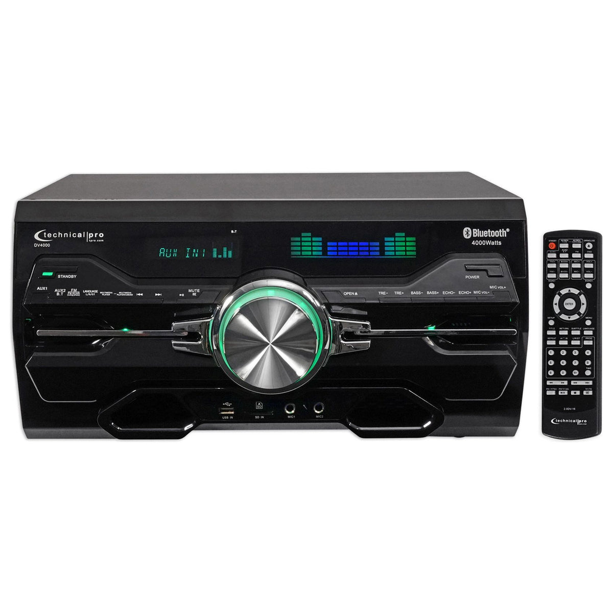 Professional 4000W Receiver/Amplifier/DVD Player