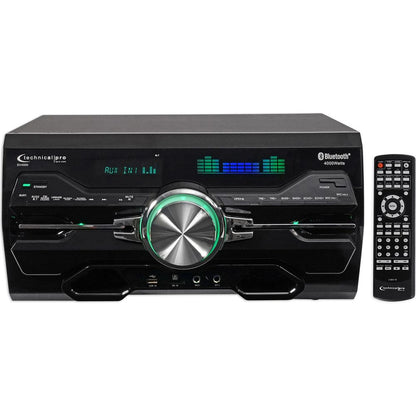 DV4000 4000W Home Theater DVD Receiver w/(6) 5.25" White Ceiling Speakers & Subwoofer