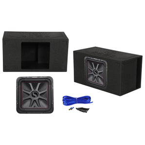 KICKER 45L7R152 15" 1800w L7R Car Subwoofer+Side Ported Sub Box Enclosure L7R152