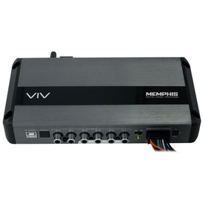 Memphis Audio VIV68DSP 6 In 8 out Car Digital Signal Processor+Display Screen