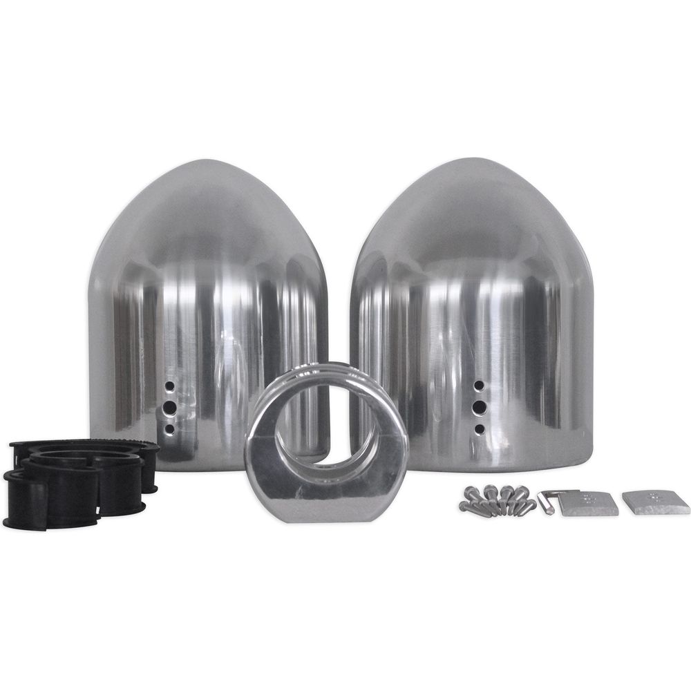 700W 6.5" LED 360 Degree Swivel Chrome Wakeboard Tower Speakers