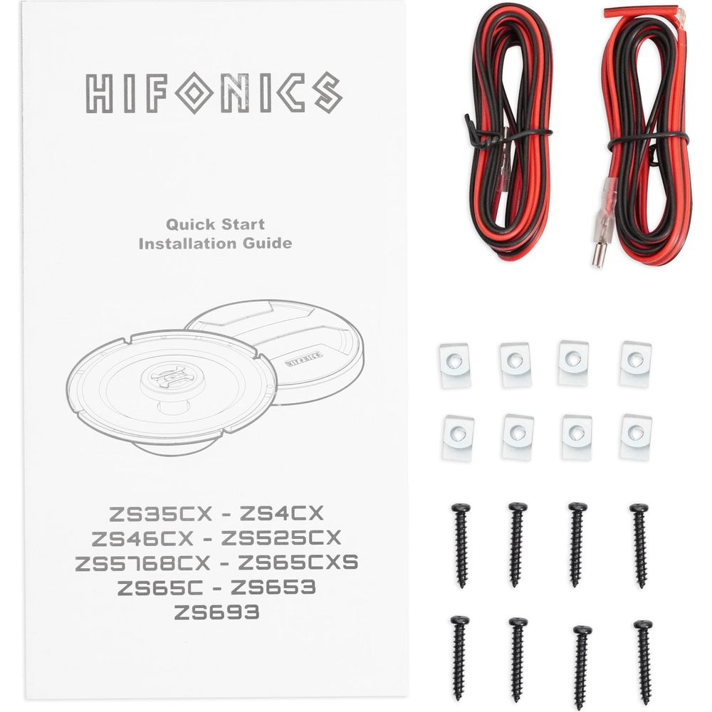 4x6" Front Factory Speaker Replacement Kit for Jeep Wrangler YJ (1987-1995)
