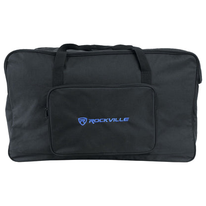 (2) BPA15 15" Bluetooth 1600W DJ PA Speakers+Weatherproof Speaker Bags