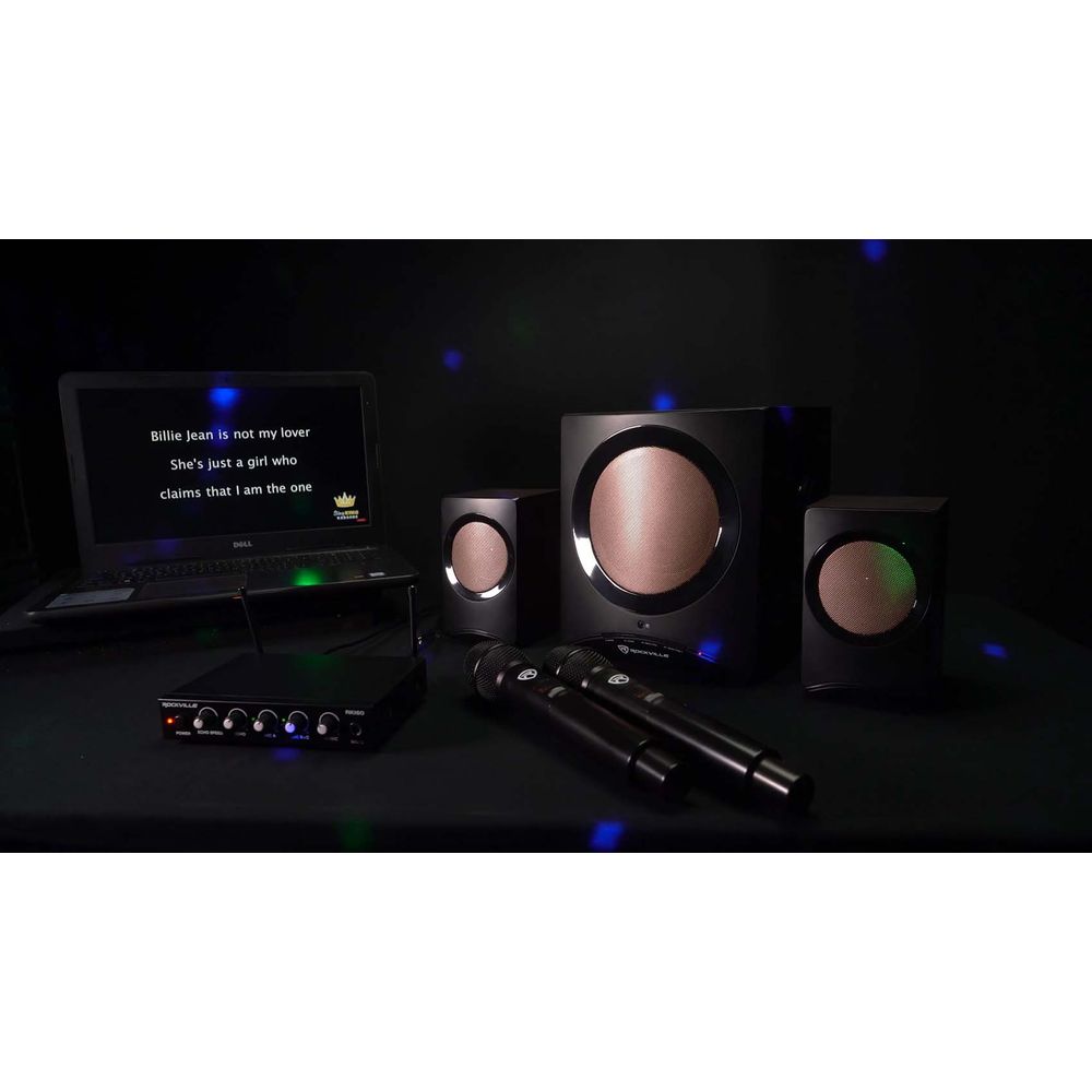 RKI60 Dual UHF Mics + HTS45 5.1 Home Theater Bundle