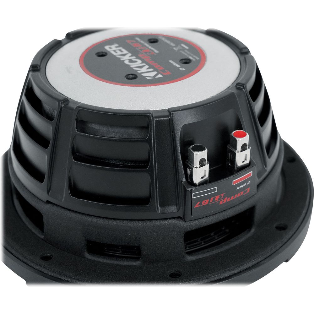 KICKER 48CWRT672 CompRT 300w Shallow 6.75" Subwoofer DVC 2-ohm Car Sub CompRT67