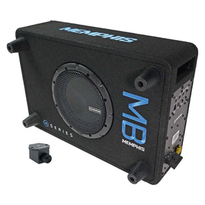 Memphis Audio MBE8SP 8" 300w Powered Loaded Car Subwoofer in Sub Box Enclosure