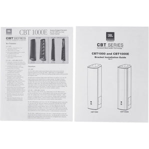 JBL CBT 1000 1500w White Swivel Wall Mount Line Array Column Speaker+Extension