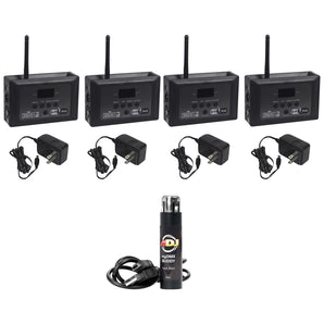 4 Chauvet D-Fi Hub Compact Wireless DMX Transmitter/Receivers+Lighting Software