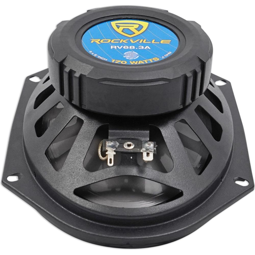 RV68.3A 6x8 Car Speakers 2-Pack + Ford Speaker Harness Bundle