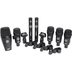 AKG Drum Set Session I (7) Microphone Kit w/Bass/Overhead/Snare/Tom+Boundary Mic