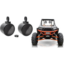 MAC90B 8" Black Speaker Pods + MAC360B Swivel RZR/ATV/UTV Bundle