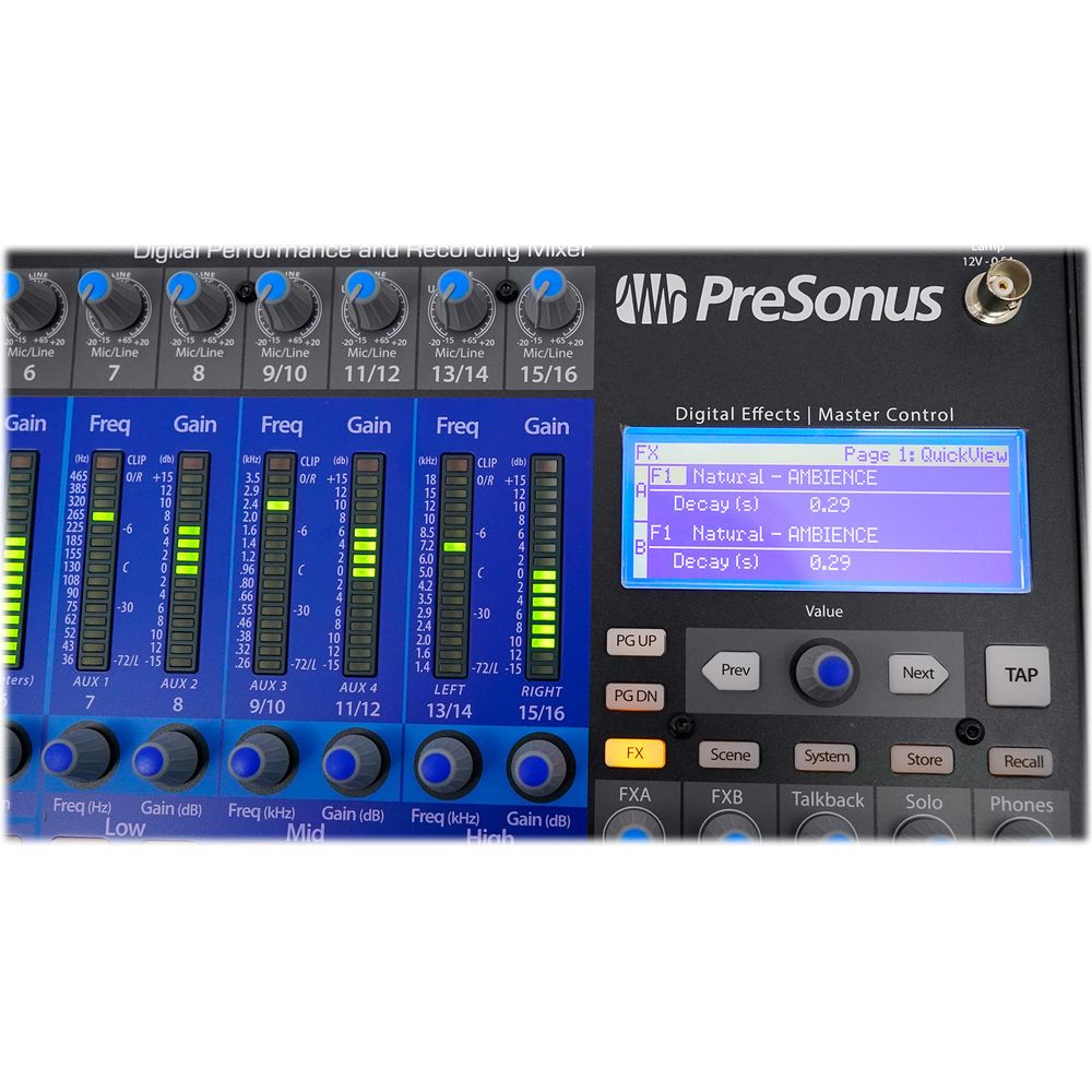 StudioLive 16.0.2 USB Mixer + (8) RMC-XLR Microphones + (15) XLR Cables