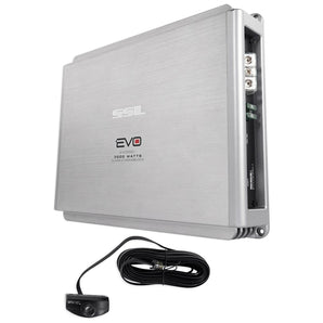 SSL EVO3000.1 3000W Class D 1 Ohm Stable Mono Car Amplifier+Bass Remote+Amp Kit