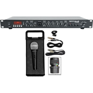 Rockville PPA52 Preamp Pro 1U Pre-Amplifier w/Bluetooth/USB/Interface+Microphone