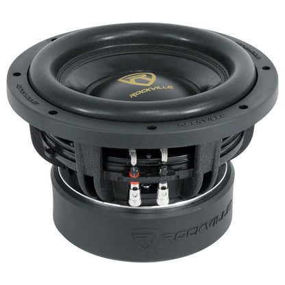 Rockville W10K9D2 10" 3200 Watt Car Audio Subwoofer + Sealed Sub Box Enclosure