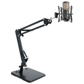 AKG P220 Studio Condenser Microphone Recording Mic+Shockmount+Case+Stand w/Boom