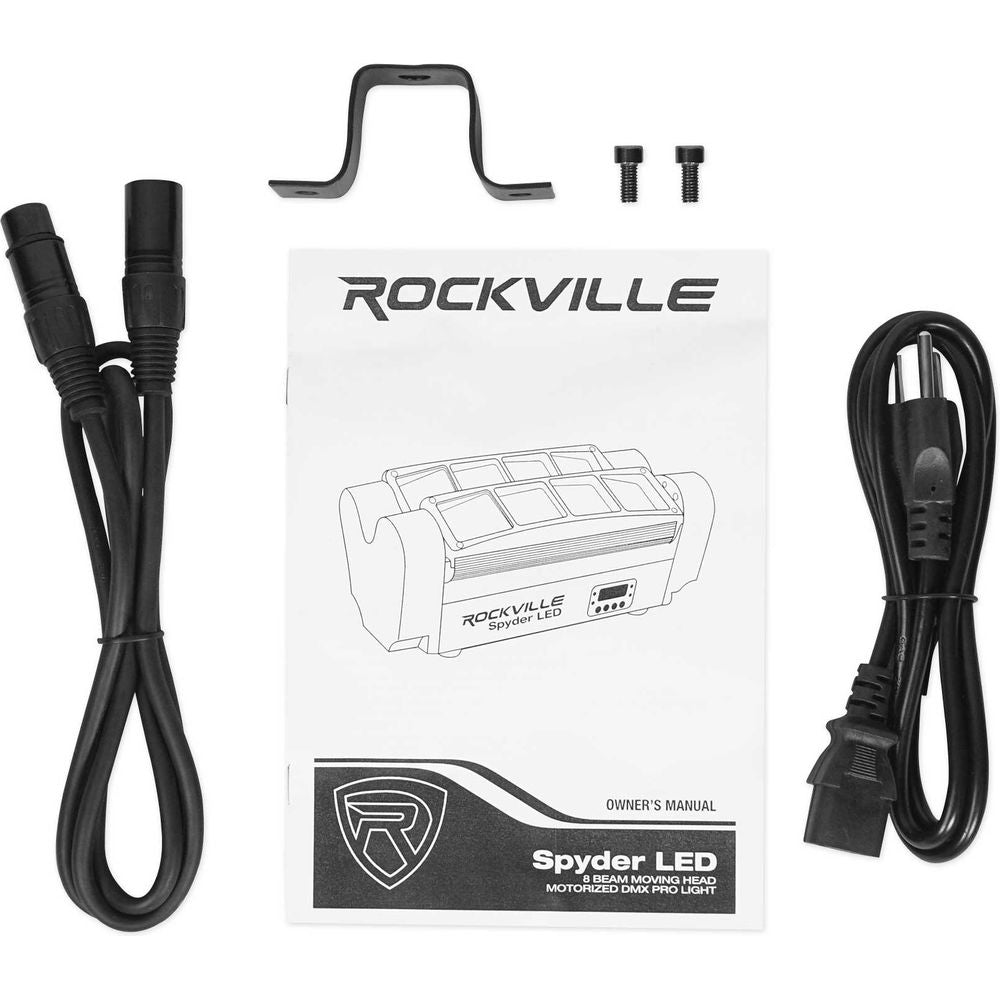 Spyder LED 2-Pack + DMX Cable + Power Link Cable Bundle