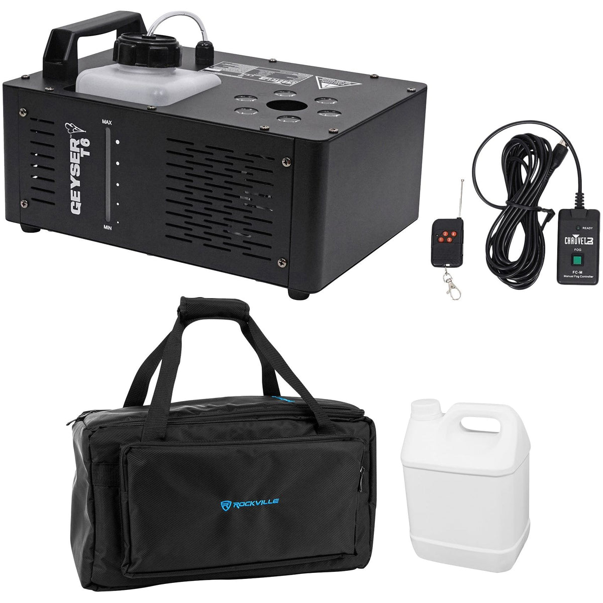 Geyser T6 Fog Machine + Waterproof Carry Bag